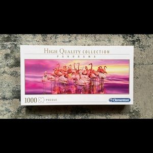 Flamingo Dance - high quality panoramic puzzle